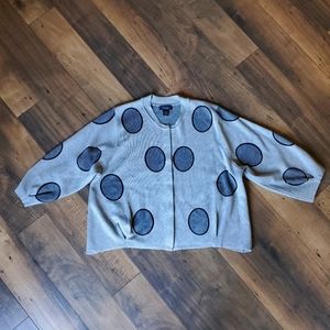 Grace Open Front Grey Sweater XL